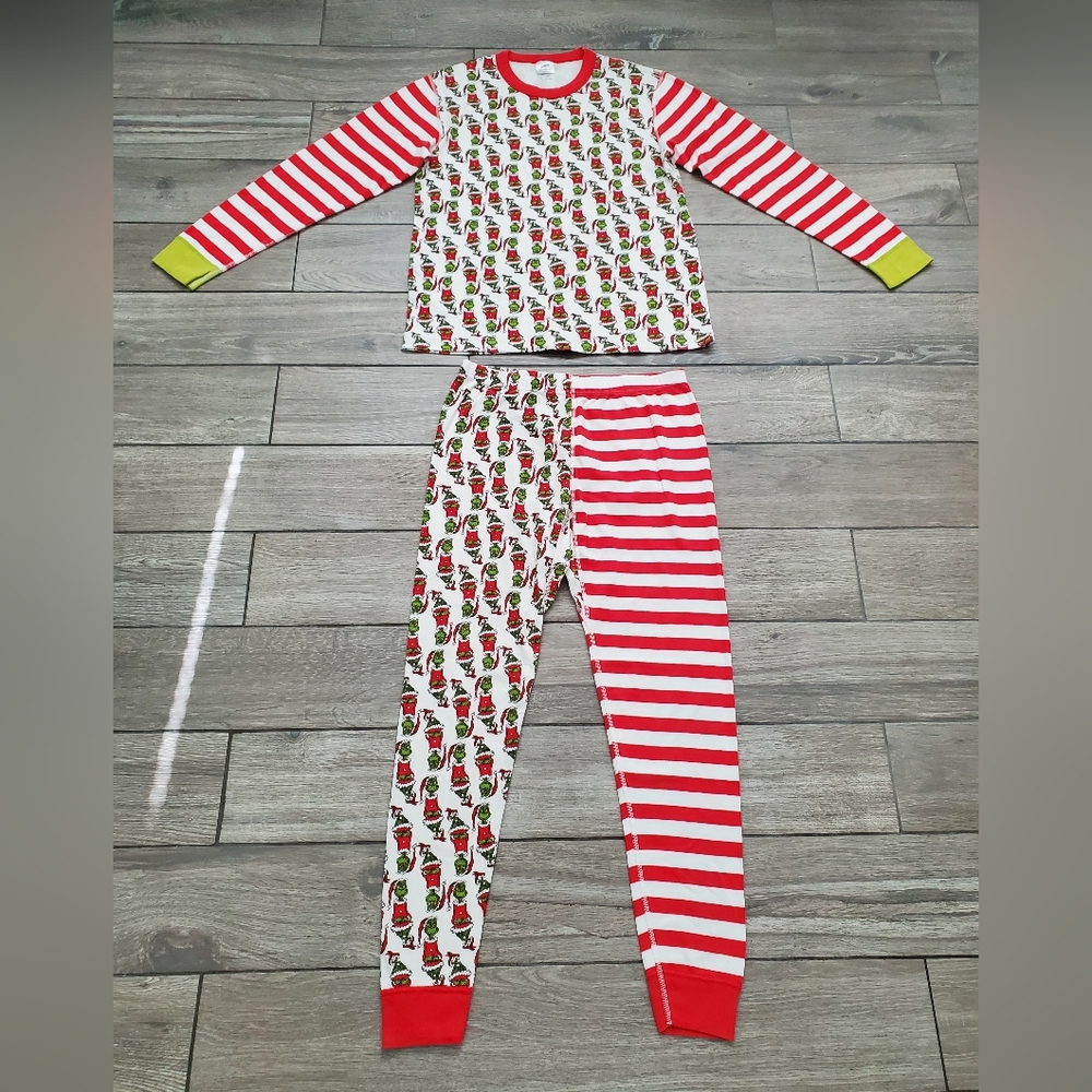 Striped Red and White Pajama Set